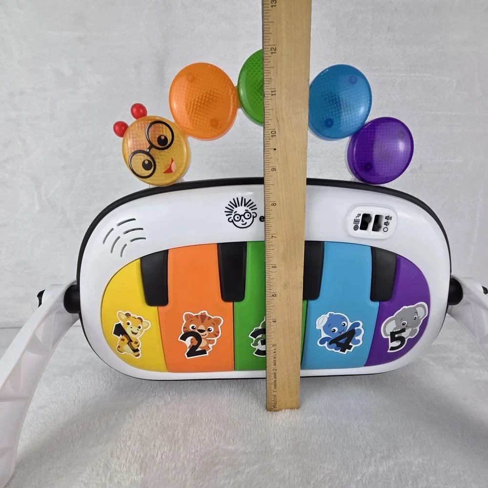 Baby Einstein Kickin Tunes Piano with Legs 4 Language Tummy Time Tested